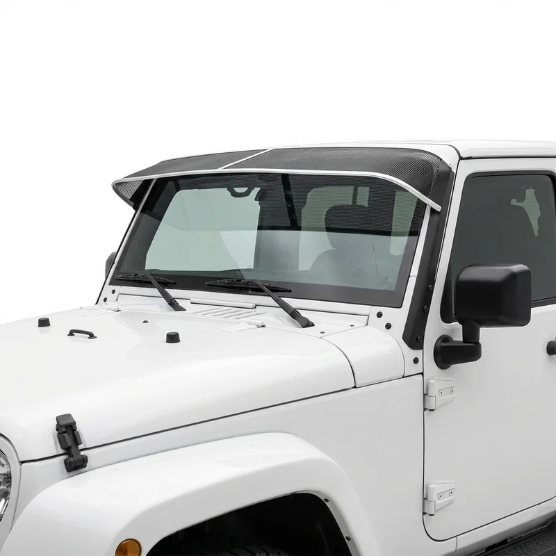 Premium Mesh Windscreen Sunvisor for Jeep Wrangler JK (2018 - 2018) - 1