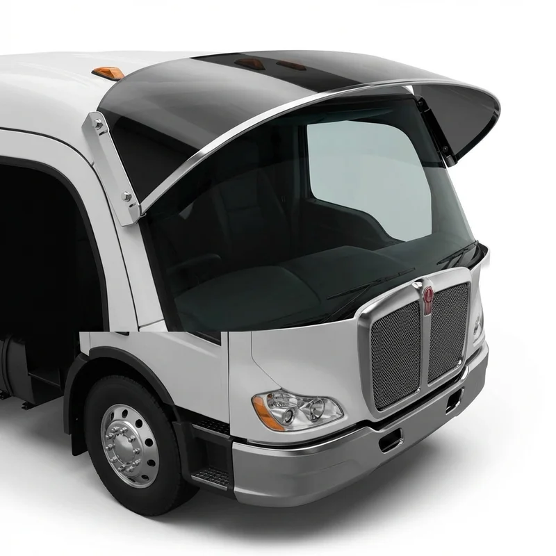 Tinted Acrylic Windscreen Sunvisor for Kenworth K270 (2013 - 2024) - 1