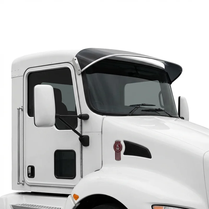 Tinted Acrylic Windscreen Sunvisor for Kenworth K370 (2013 - 2024) - 1