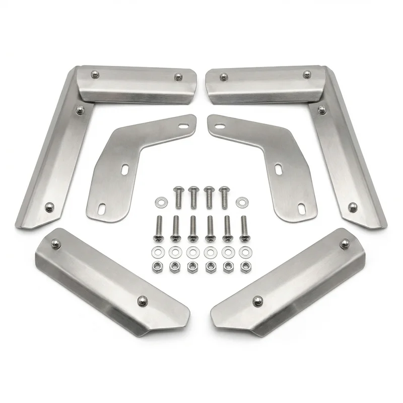 Stainless Steel Mounting Bracket Kit for Kenworth T600A (2007 - 2008) - 1