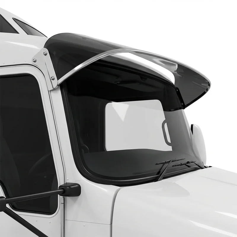 Tinted Acrylic Windscreen Sunvisor for Kenworth T660 (2007 - 2020) - 1