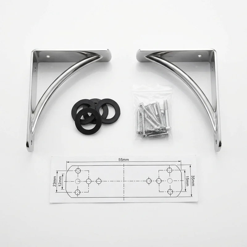 Stainless Steel Mounting Bracket Kit for Lincoln Versailles (1977 - 1980) - 1