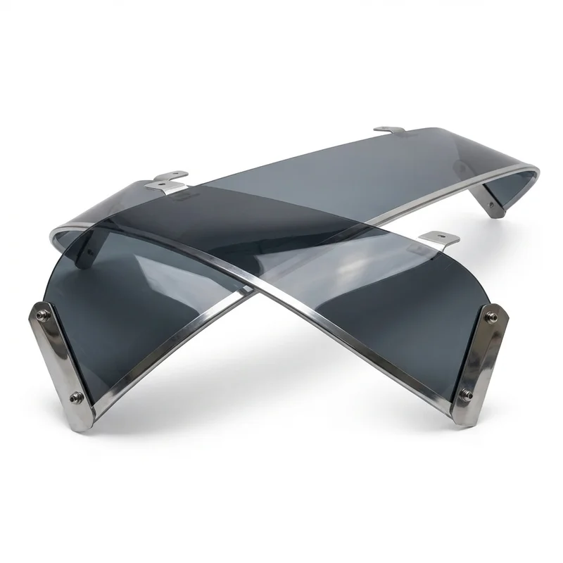 Tinted Acrylic Windscreen Sunvisor for Mack CHN (2005 - 2007) - 1