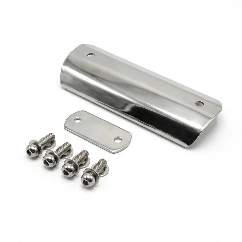 Stainless Steel Mounting Bracket Kit for Mack CS250P Mid-Liner (1986 - 2000) - 1