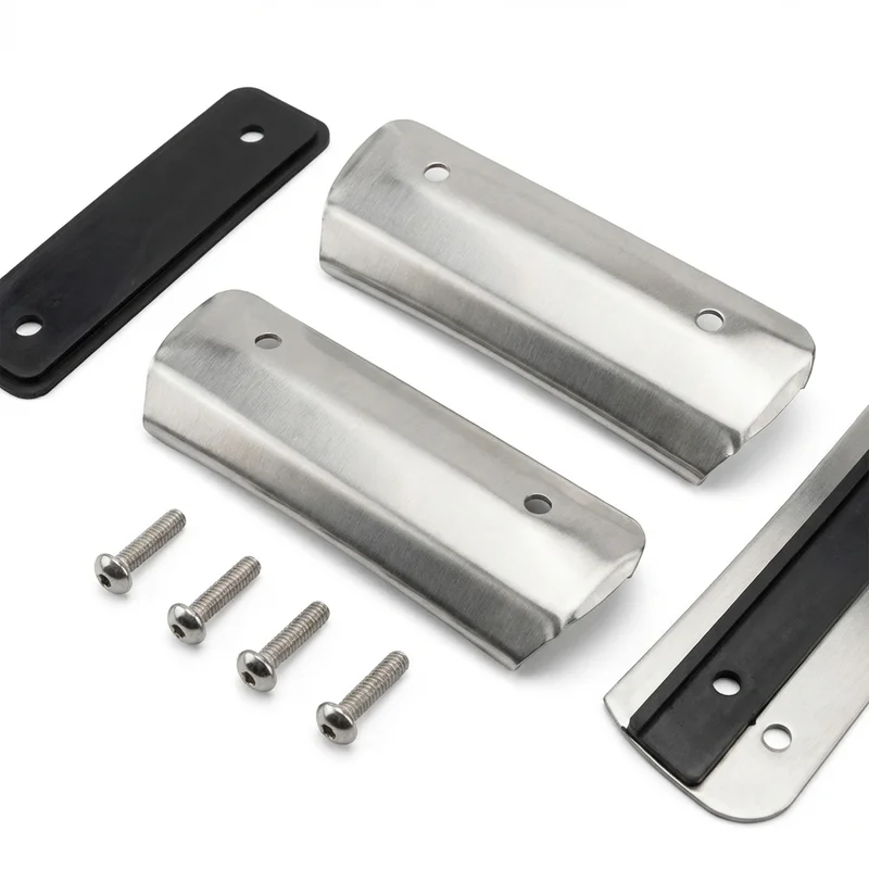 Stainless Steel Mounting Bracket Kit for Mack CS300P Mid-Liner (1986 - 2001) - 1