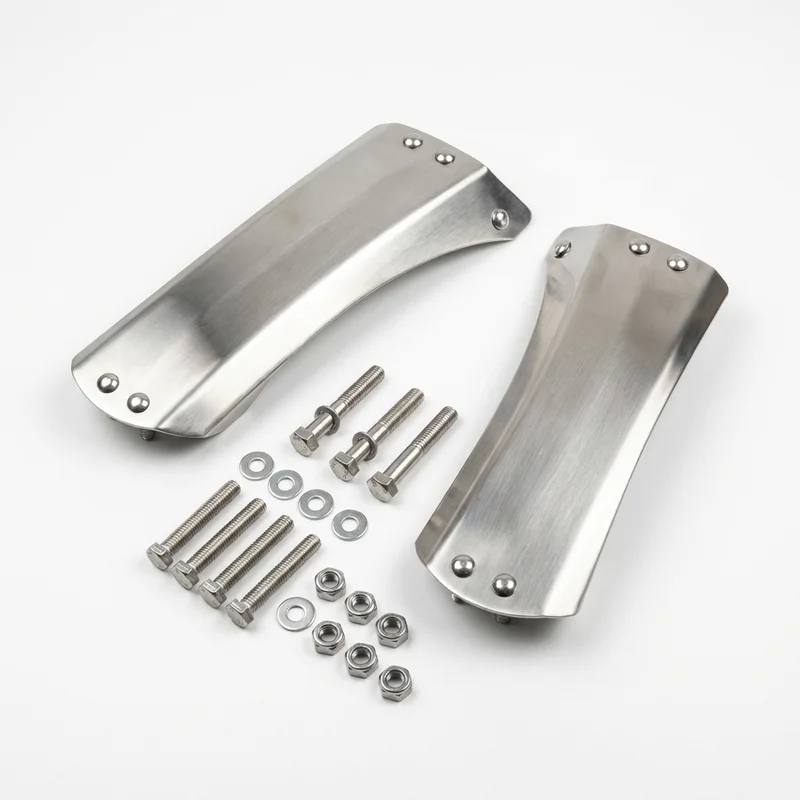 Stainless Steel Mounting Bracket Kit for Mack CS300T Mid-Liner (1986 - 1997) - 1