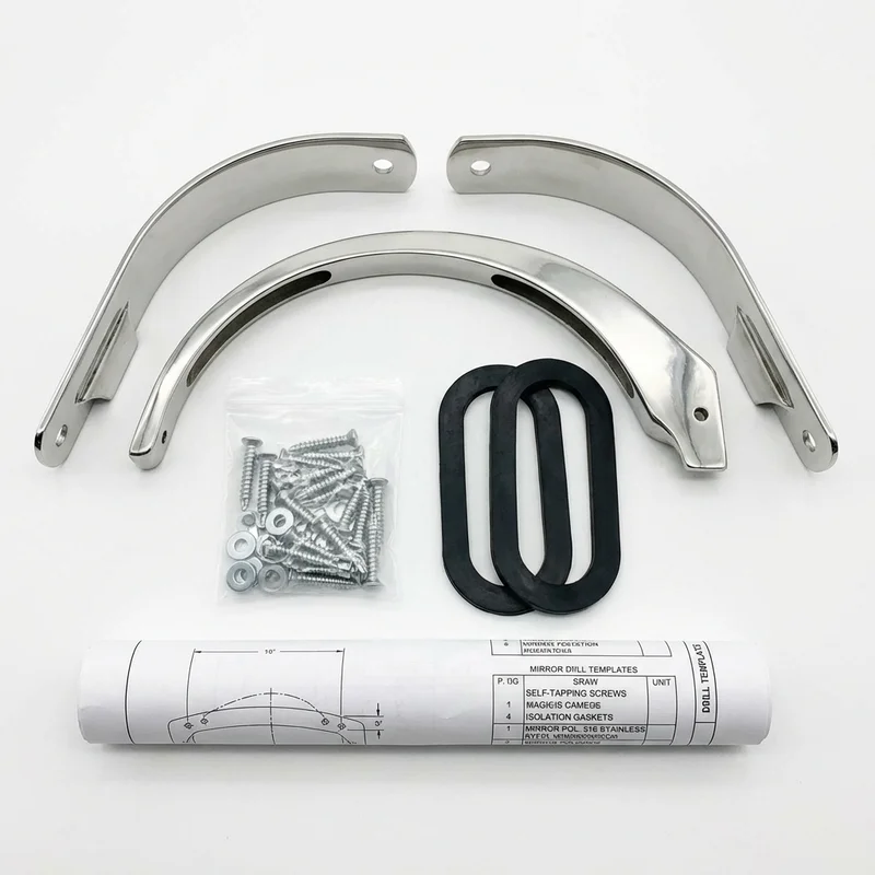 Stainless Steel Mounting Bracket Kit for Mack CXP (2006 - 2007) - 1