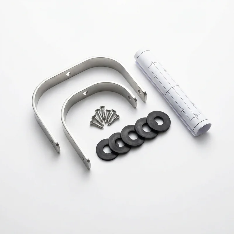 Stainless Steel Mounting Bracket Kit for Mack CXU (2008 - 2019) - 1