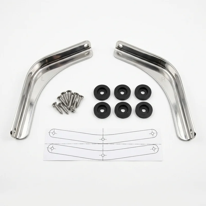 Stainless Steel Mounting Bracket Kit for Mack DM (1993 - 2006) - 1