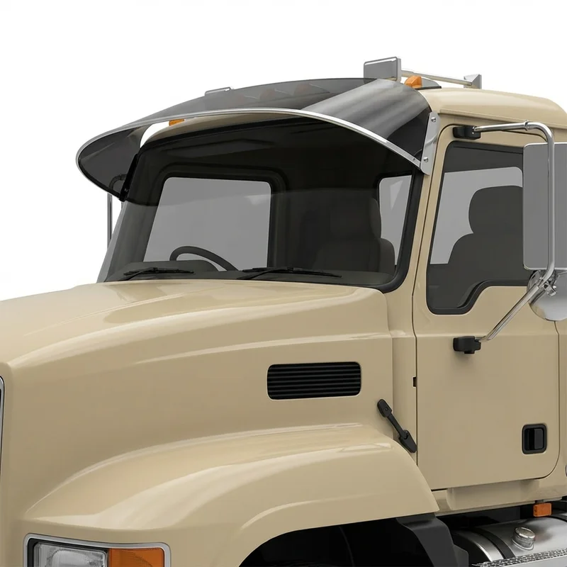 Tinted Acrylic Windscreen Sunvisor for Mack DMM (1993 - 2003) - 1