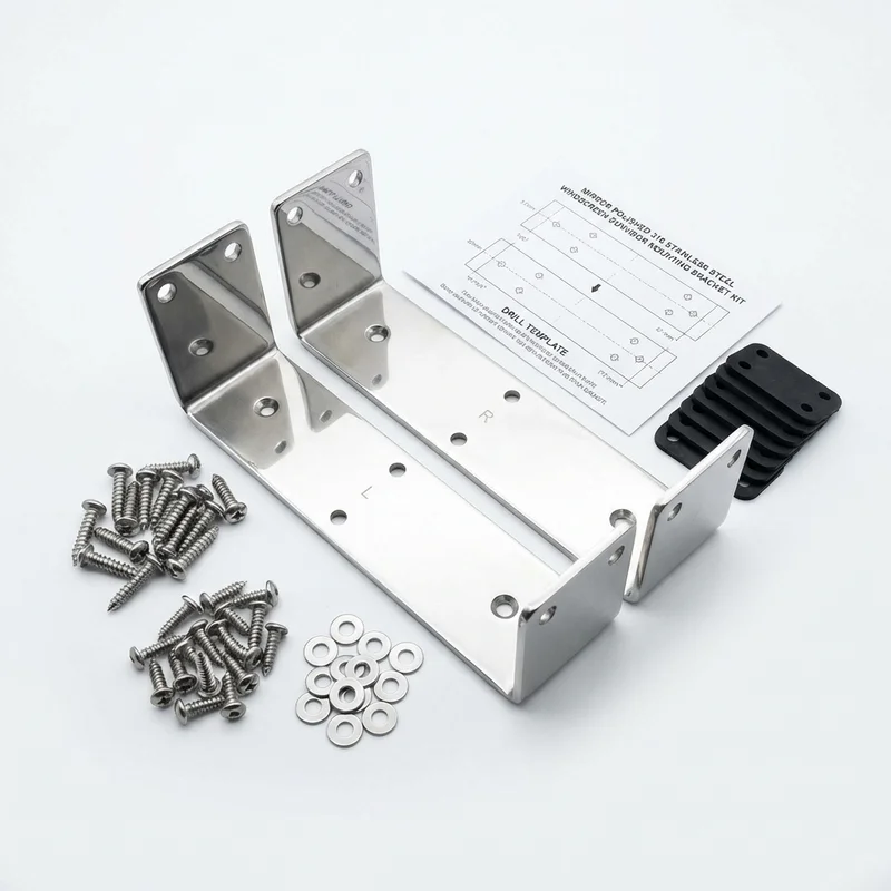 Stainless Steel Mounting Bracket Kit for Mack GU5 (2012 - 2018) - 1