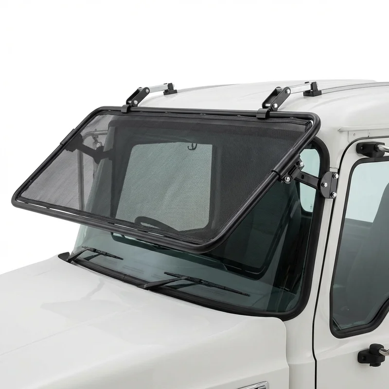 Premium Mesh Windscreen Sunvisor for Mack GU7 (2008 - 2019) - 1
