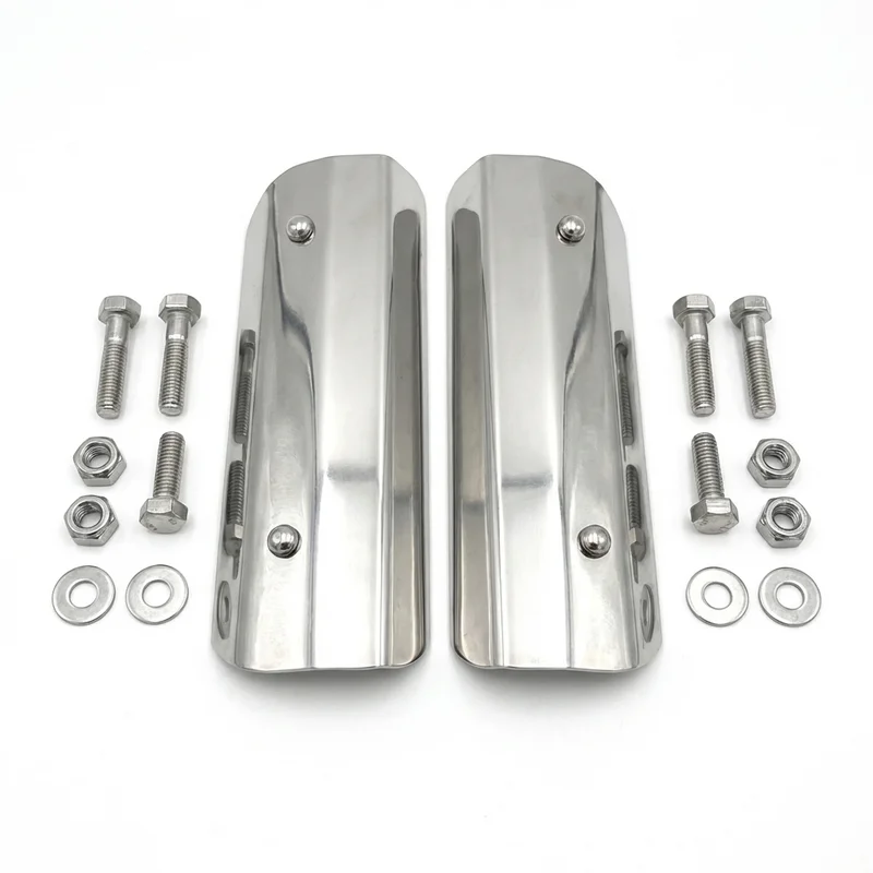 Stainless Steel Mounting Bracket Kit for Mack MS200P Mid-Liner (1980 - 2001) - 1