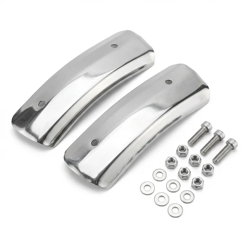 Stainless Steel Mounting Bracket Kit for Mack MS300P Mid-Liner (1981 - 2001) - 1