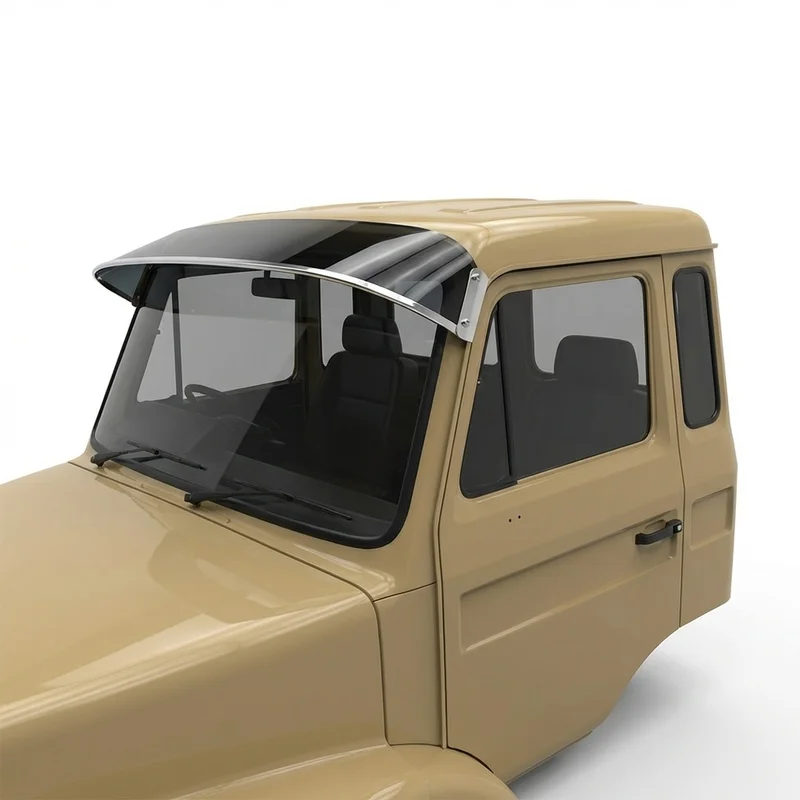 Tinted Acrylic Windscreen Sunvisor for Mack MS300P Mid-Liner (1981 - 2001) - 1