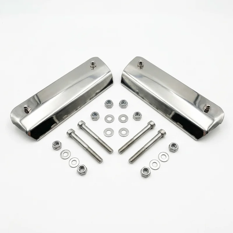 Stainless Steel Mounting Bracket Kit for Mack MS300T Mid-Liner (1981 - 1996) - 1