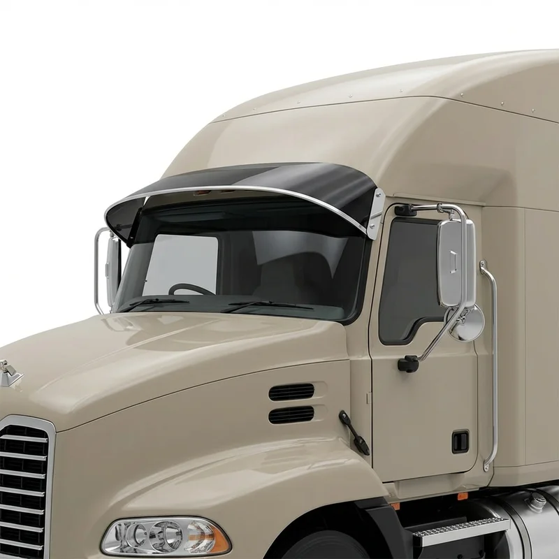 Tinted Acrylic Windscreen Sunvisor for Mack Pinnacle (2018 - 2020) - 1