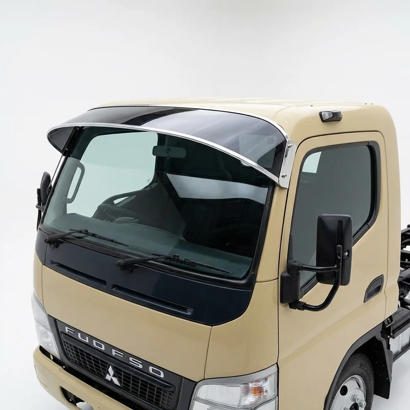 Tinted Acrylic Windscreen Sunvisor for Mitsubishi Fuso Canter FE180 (2012 - 2020) - 1