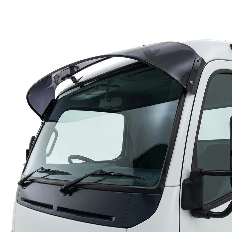 Tinted Acrylic Windscreen Sunvisor for Mitsubishi Fuso FE125 (2008 - 2011) - 1