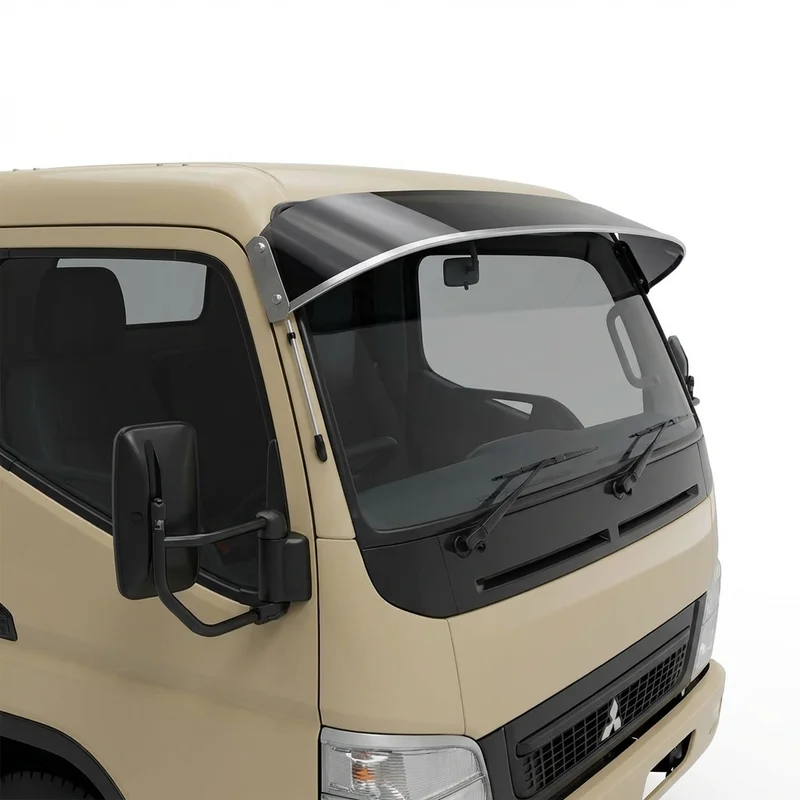 Tinted Acrylic Windscreen Sunvisor for Mitsubishi Fuso FE140 (2006 - 2007) - 1