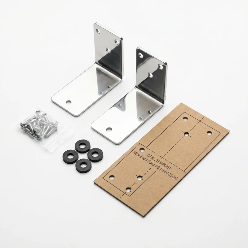 Stainless Steel Mounting Bracket Kit for Mitsubishi Fuso FG (1990 - 2004) - 1