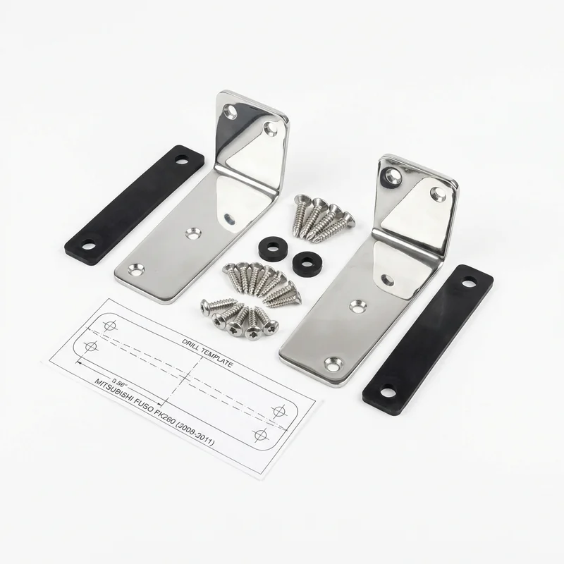 Stainless Steel Mounting Bracket Kit for Mitsubishi Fuso FK260 (2008 - 2011) - 1
