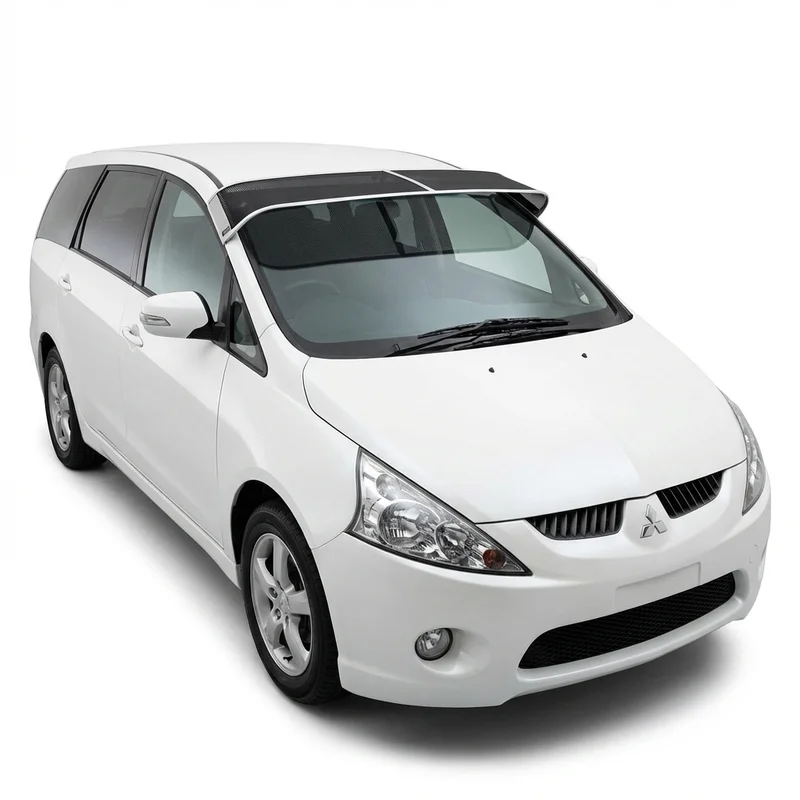 Premium Mesh Windscreen Sunvisor for Mitsubishi Grandis (2007 - 2009) - 1