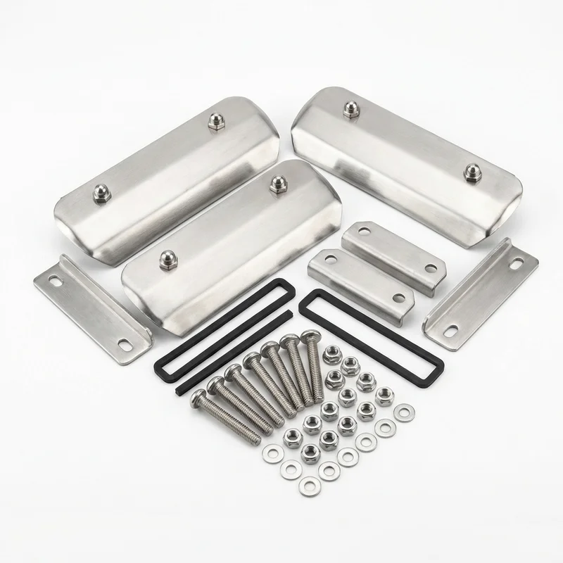 Stainless Steel Mounting Bracket Kit for Oldsmobile 88 (1957 - 1999) - 1