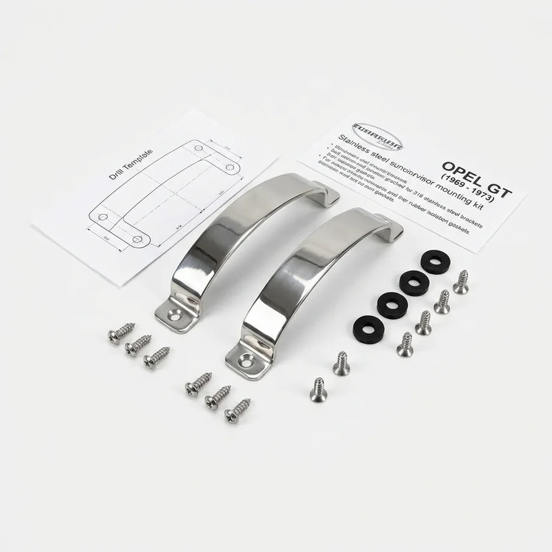 Stainless Steel Mounting Bracket Kit for Opel Opel (1969 - 1973) - 1