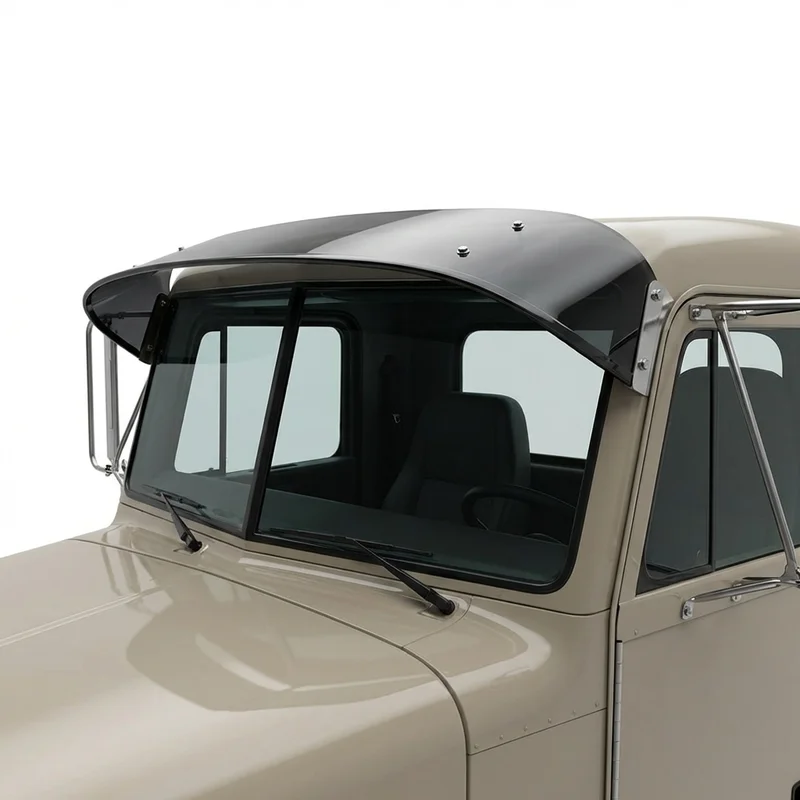 Tinted Acrylic Windscreen Sunvisor for Peterbilt 227 (1990 - 1994) - 1