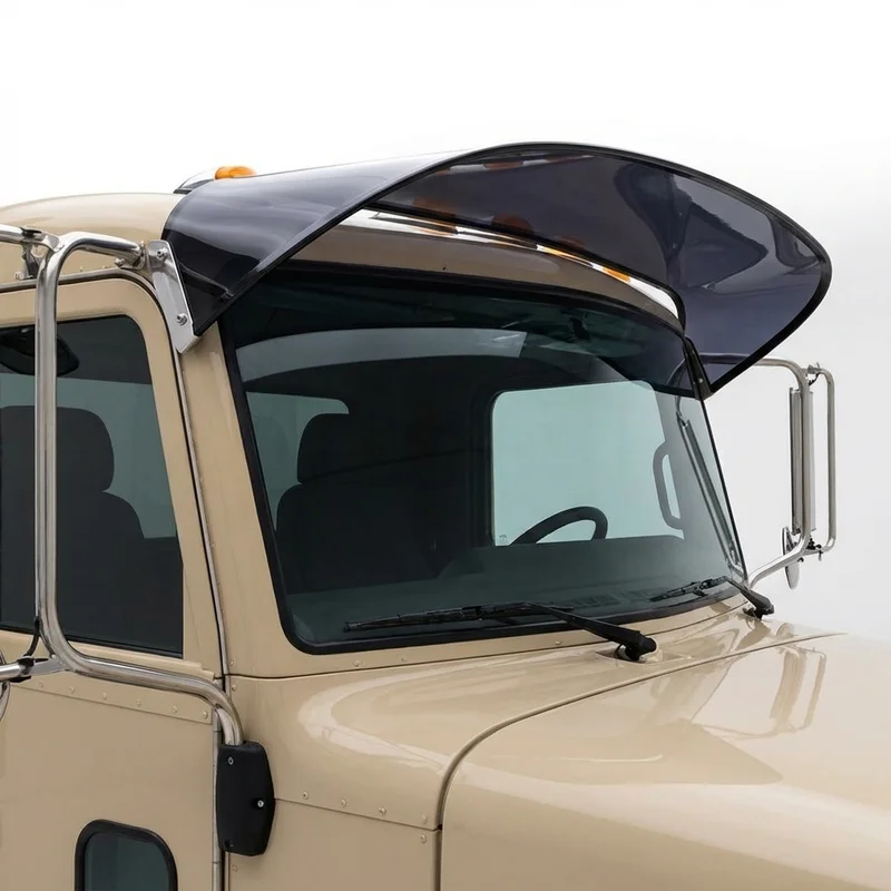 Tinted Acrylic Windscreen Sunvisor for Peterbilt 330 (1995 - 2020) - 1
