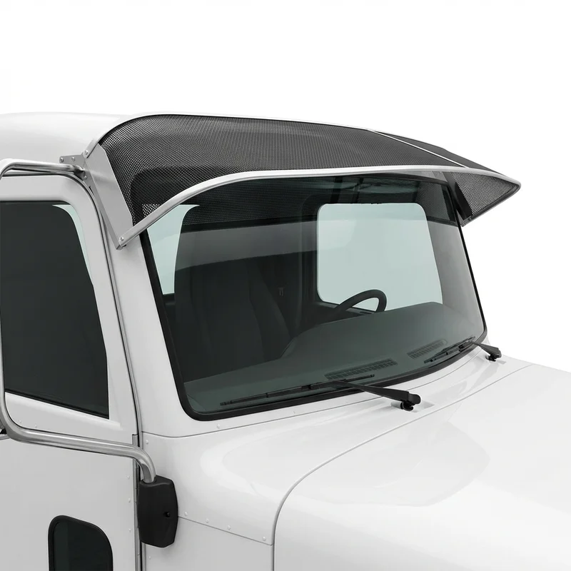 Premium Mesh Windscreen Sunvisor for Peterbilt 340 (2007 - 2010) - 1