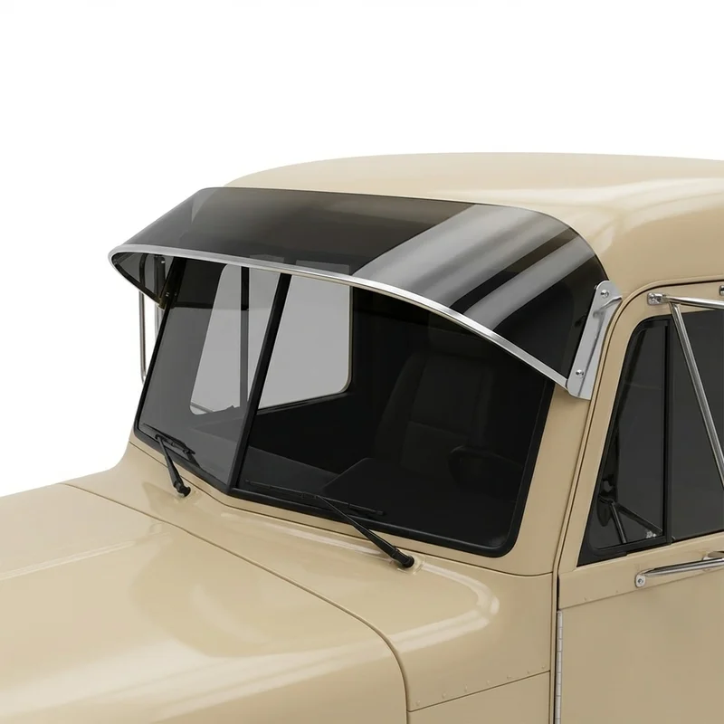 Tinted Acrylic Windscreen Sunvisor for Peterbilt 349 (1987 - 1987) - 1