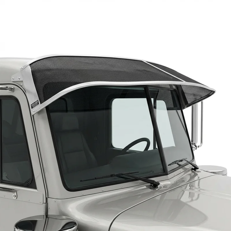 Premium Mesh Windscreen Sunvisor for Peterbilt 353 (1987 - 1988) - 1