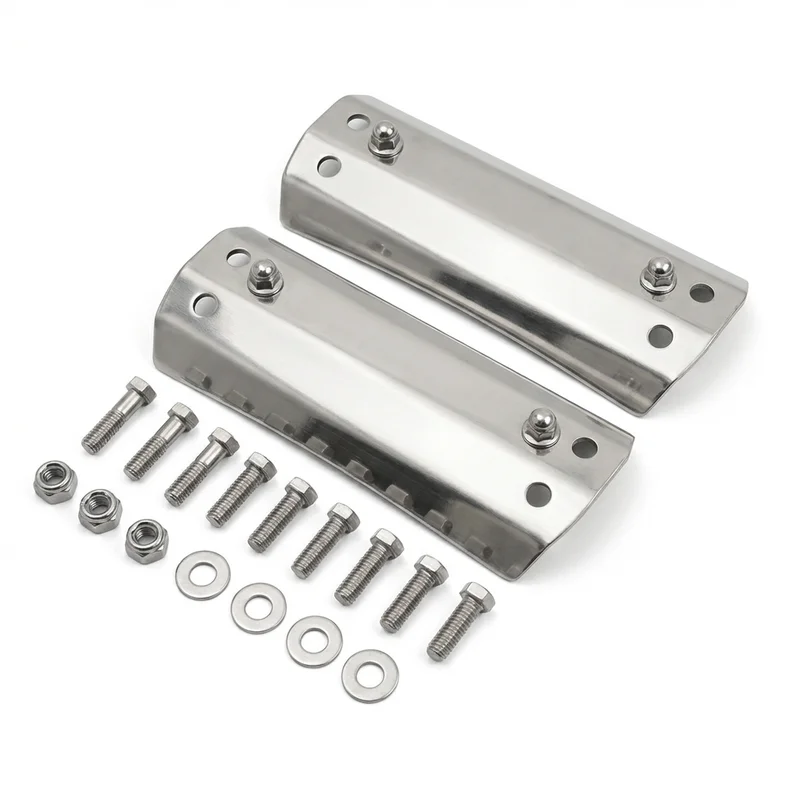 Stainless Steel Mounting Bracket Kit for Peterbilt 372 (1989 - 1997) - 1