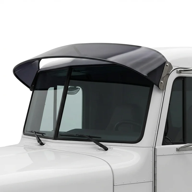 Tinted Acrylic Windscreen Sunvisor for Peterbilt 375 (1987 - 1996) - 1