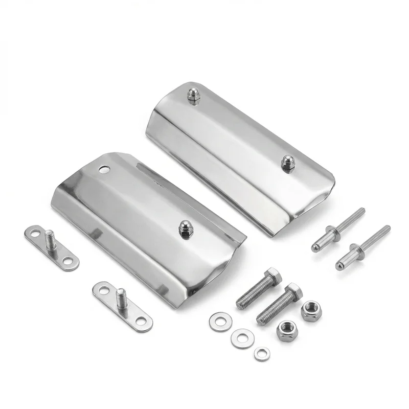 Stainless Steel Mounting Bracket Kit for Peterbilt 376 (1988 - 1999) - 1