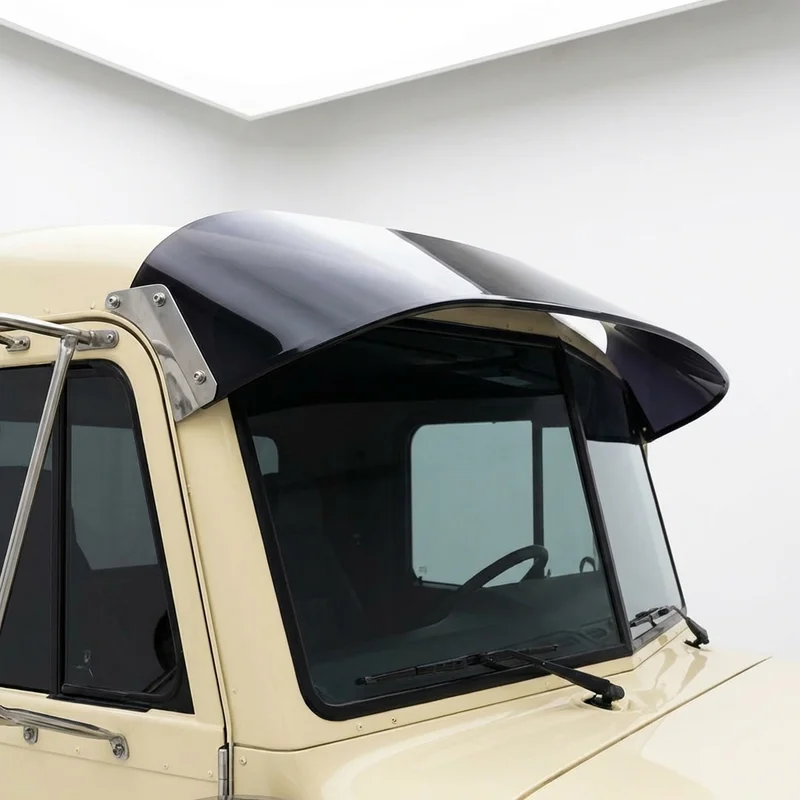 Tinted Acrylic Windscreen Sunvisor for Peterbilt 376 (1988 - 1999) - 1