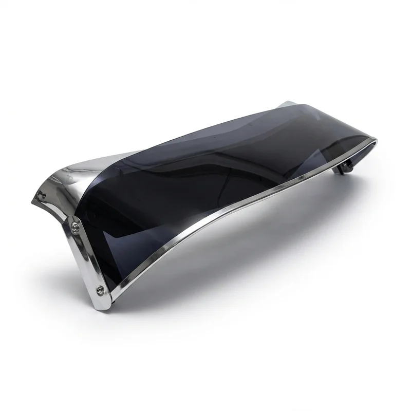 Tinted Acrylic Windscreen Sunvisor for Peterbilt 382 (2011 - 2017) - 1