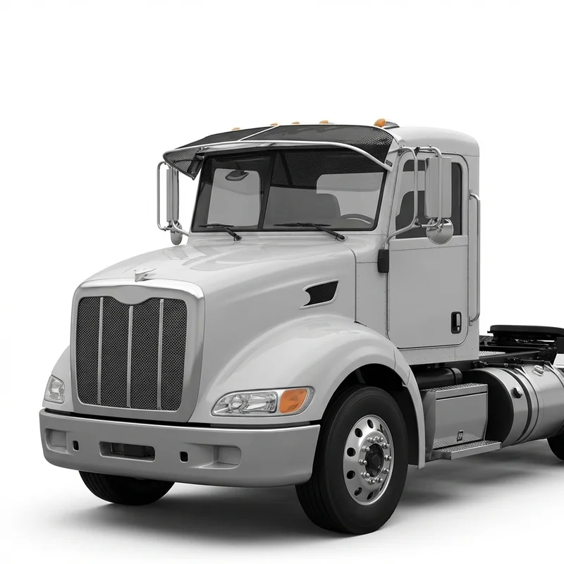 Premium Mesh Windscreen Sunvisor for Peterbilt 384 (2008 - 2016) - 1