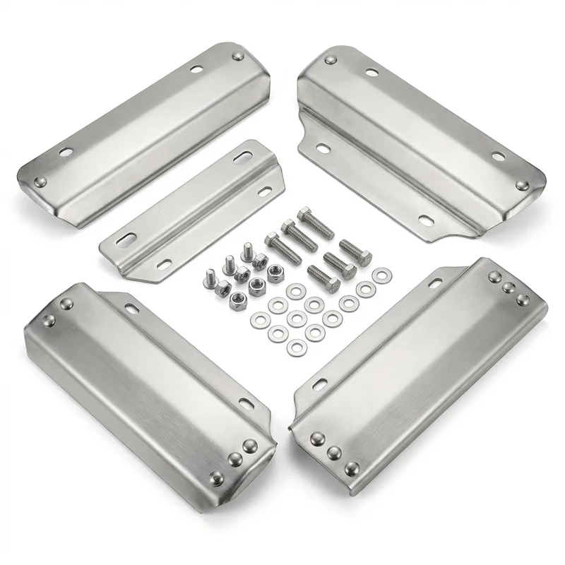 Stainless Steel Mounting Bracket Kit for Peterbilt 385 (1995 - 2008) - 1