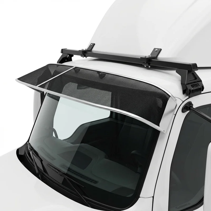 Premium Mesh Windscreen Sunvisor for Peterbilt 385 (1995 - 2008) - 1