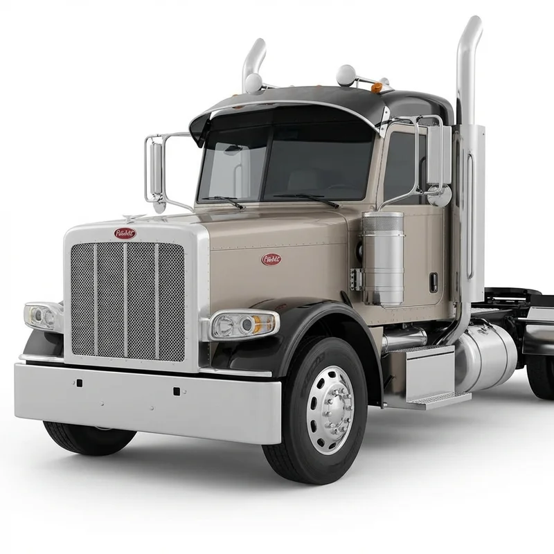 Tinted Acrylic Windscreen Sunvisor for Peterbilt 389 (2008 - 2022) - 1