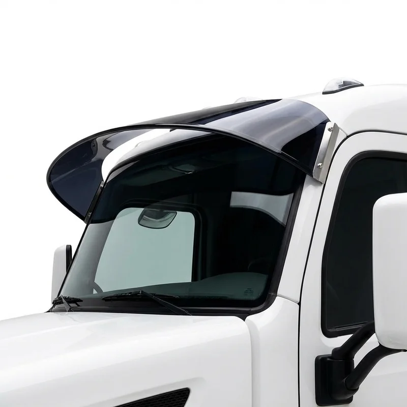 Tinted Acrylic Windscreen Sunvisor for Peterbilt 520 (2017 - 2021) - 1