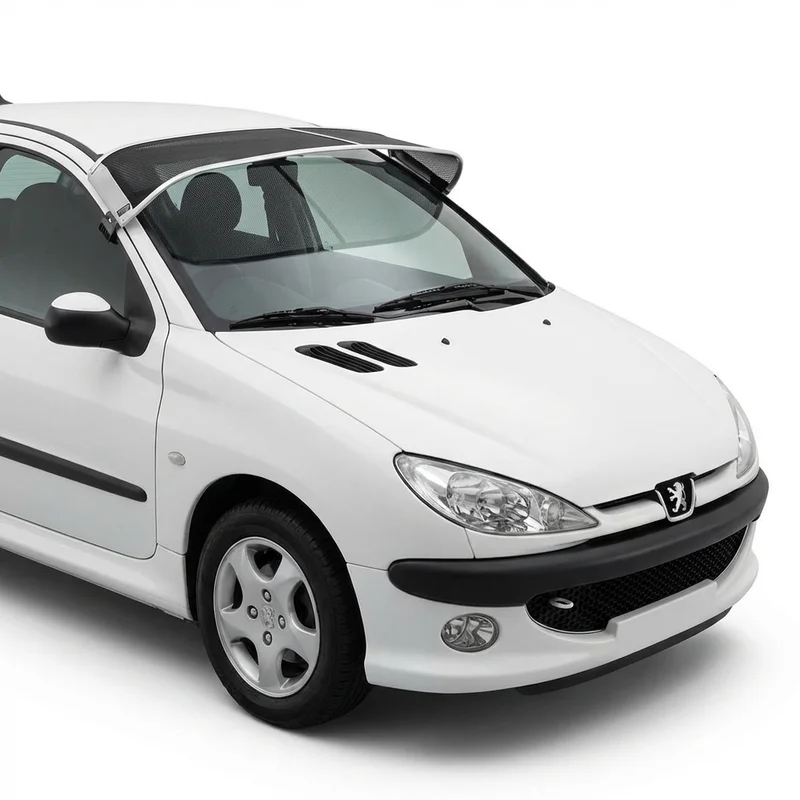 Premium Mesh Windscreen Sunvisor for Peugeot 206 (2000 - 2009) - 1