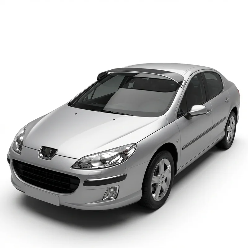 Tinted Acrylic Windscreen Sunvisor for Peugeot 407 (2006 - 2009) - 1