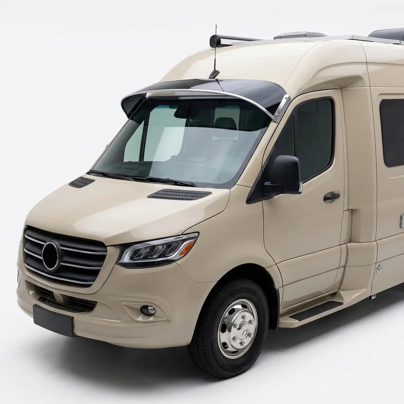 Tinted Acrylic Windscreen Sunvisor for Pleasure-Way Ontour (2020 - 2023) - 1