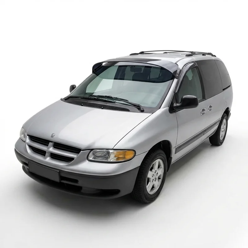 Tinted Acrylic Windscreen Sunvisor for Plymouth Grand Voyager (1987 - 2000) - 1