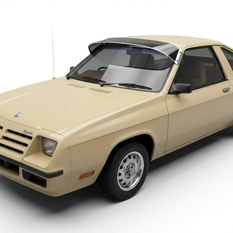 Tinted Acrylic Windscreen Sunvisor for Plymouth TC3 (1980 - 1982) - 1