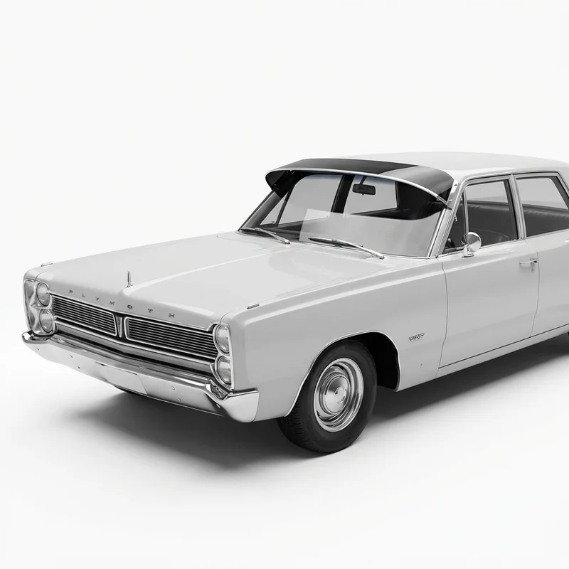 Tinted Acrylic Windscreen Sunvisor for Plymouth VIP (1967 - 1967) - 1